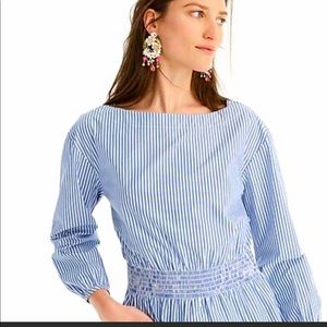 JCrew Smoked Boatneck Top